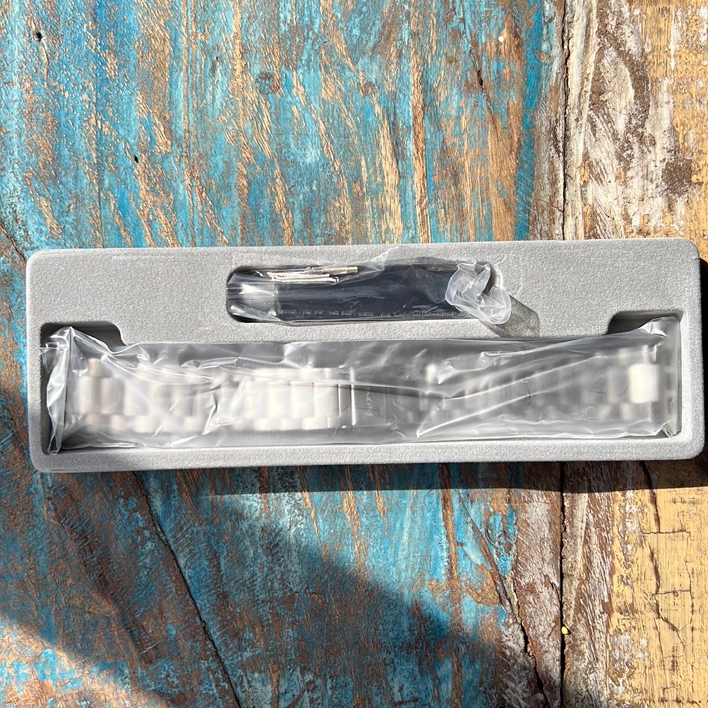 Silver smart WATCH BAND